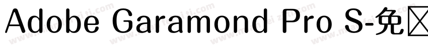 Adobe Garamond Pro S字体转换